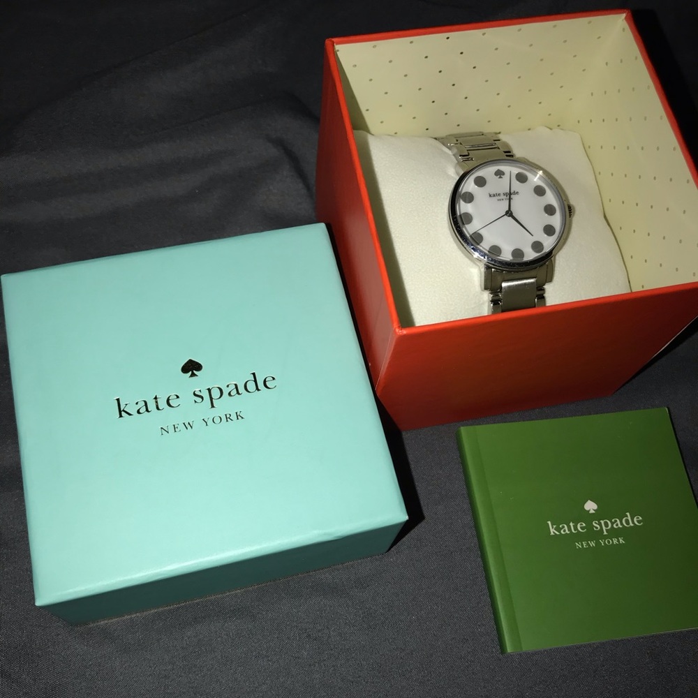Kate spade gramercy dot stainless steel watch